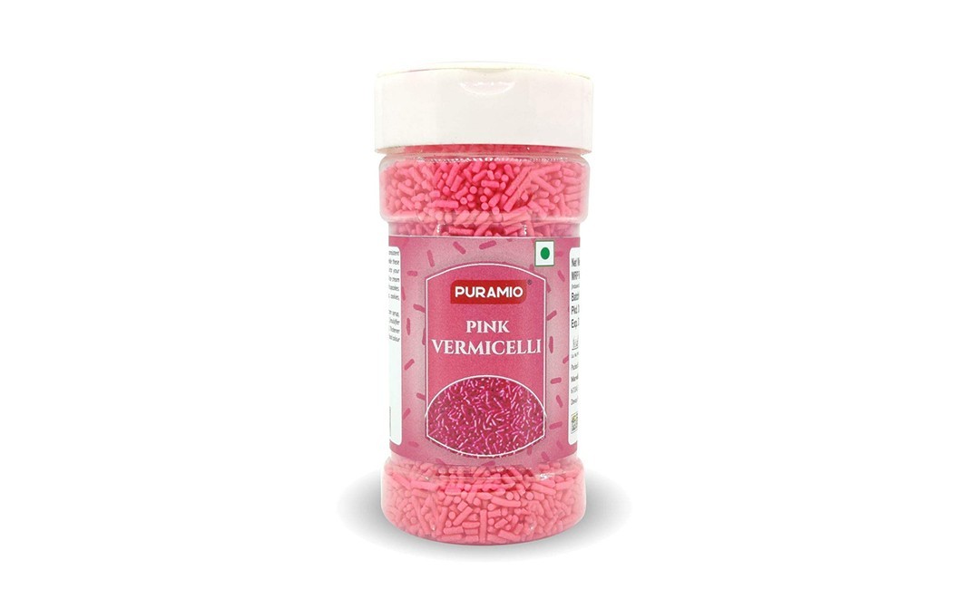 Puramio Pink Vermicelli    Plastic Bottle  125 grams